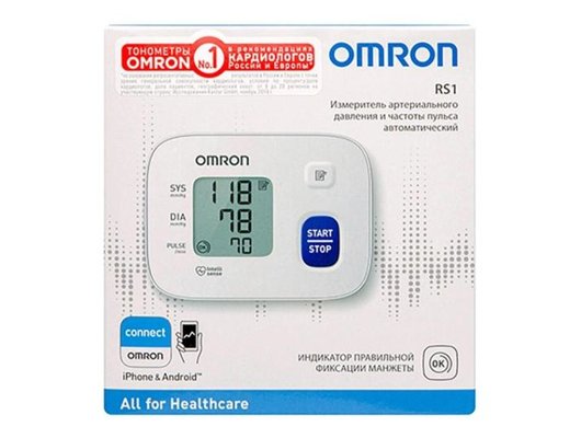 Тонометр OMRON RS1 на запястье